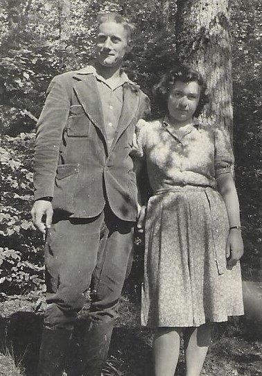 Marc et Marthe chez Bony automne 1947