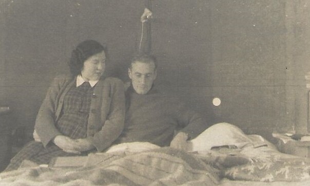 Marc malade et Marthe enceinte 1948